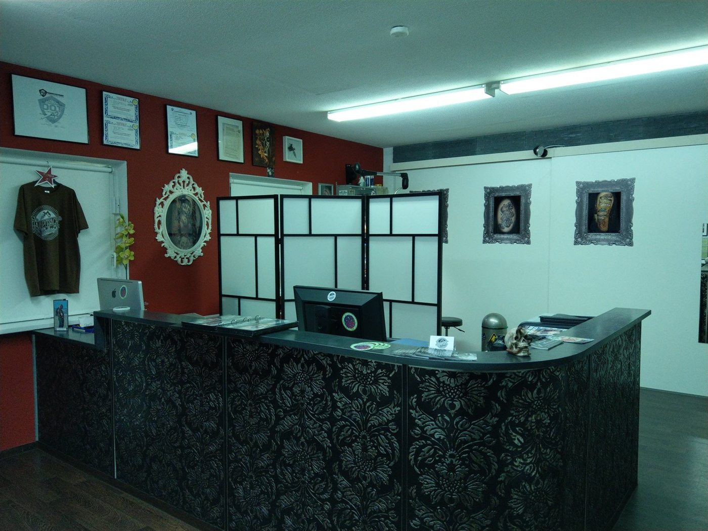 Empfang im Tattoostudio Hau(p)tsache Frankfurt