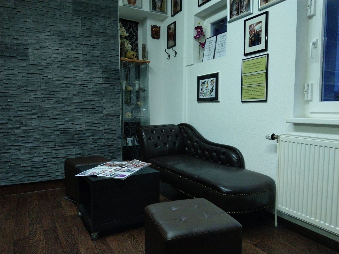 Wartebereich im Tattoo Studio Frankfurt